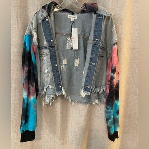 Dance & Marvel | Tie Dye Denim Jacket | L